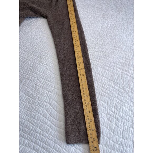 Barefoot Dreams Bamboo Chic Lite Knit Open Front Cardigan L/XL Brown Draped - Picture 7 of 8